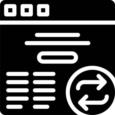 Tarayıcı simgesi, bilim ve teknoloji çizgisi vektör simgesi.