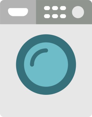 çamaşır makinesi, basit vektör simgesi