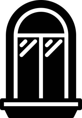 pencere simgesi, vektör illüstrasyonu