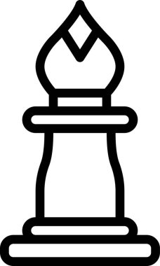 Satranç. Web simgesi basit illüstrasyon 