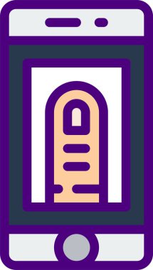 Kontrol web simgesi, basit vektör illüstrasyonu