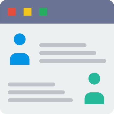 kullanıcı arayüzü vektör simgesi