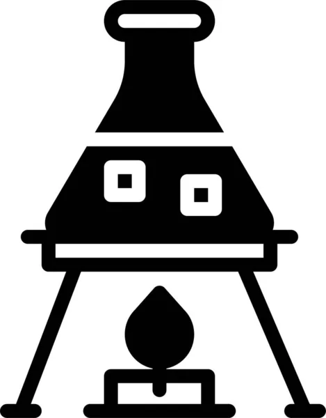 Şömine. Web simgesi basit illüstrasyon