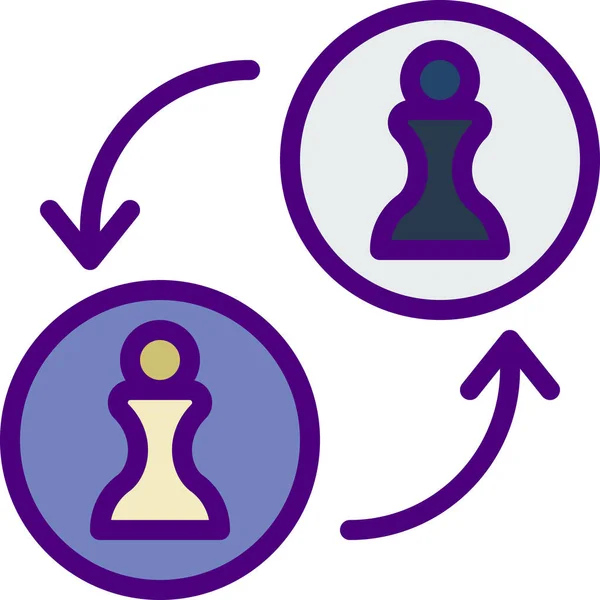 iş yönetimi simgesi, vektör illüstrasyonu