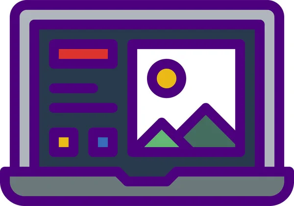 dizüstü simge vektör resimleme arkaplanı