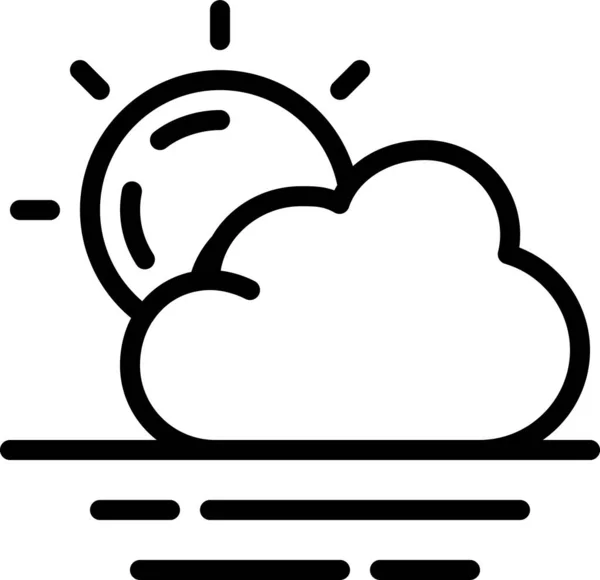Wolkensymbol Einfache Vektorillustration — Stockvektor