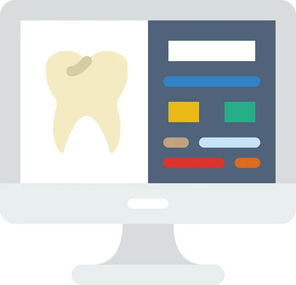 Cuidados Dentários Banner Saúde —  Vetores de Stock