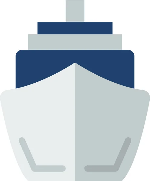 Круїзний Корабель Проста Векторна Ілюстрація — стоковий вектор