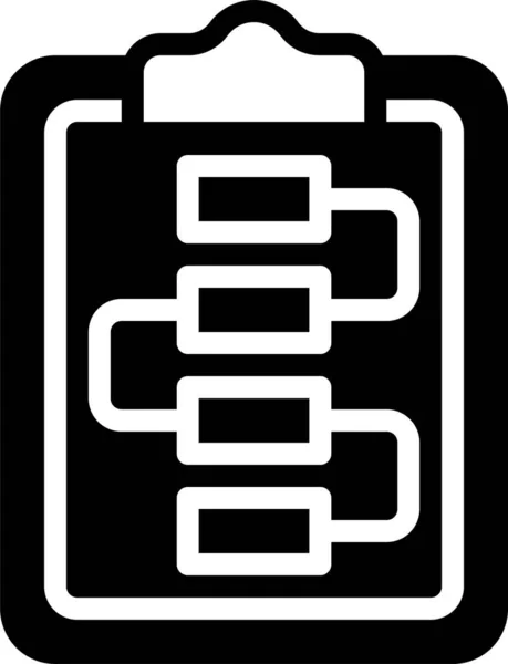 Icona Vettoriale Linea Diagramma Sfondo Bianco — Vettoriale Stock