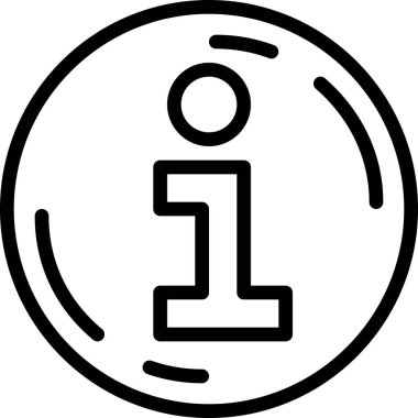 Bilgi Kurulu Web simgesi basit illüstrasyon