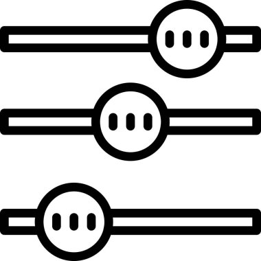 Ayarlar simgesi, basit vektör illüstrasyonu 