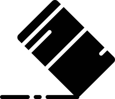 Silgi simgesi, basit vektör illüstrasyonu 