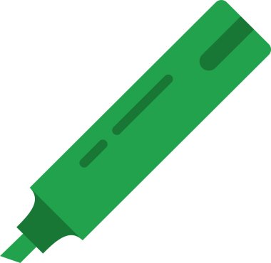 İşaretleyici simgesi, eğitim ve okul konsepti