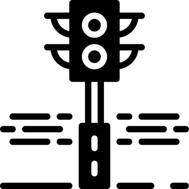 trafik sinyal vektörü simgesi