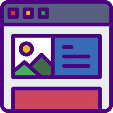 resim simgesi, vektör çizimi 