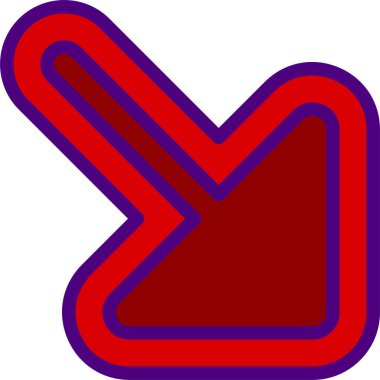 Modern renkli okun vektör çizgisi sanatı