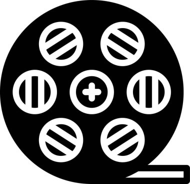 Video simgesi, basit vektör illüstrasyonu 