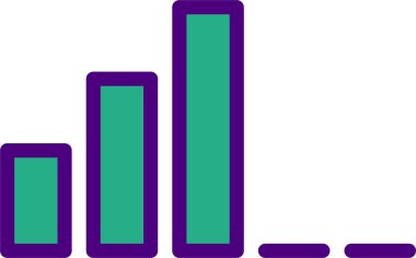 pembe çubuk çizelgesi simgesi