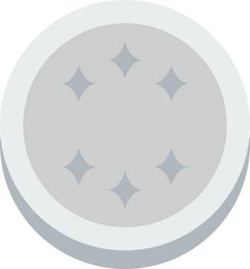 Bozuk para simgesi, bilim ve finans vektörü illüstrasyonu