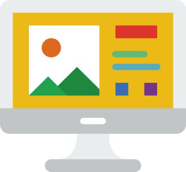 Web makalesi, basit vektör tasarımı illüstrasyonu