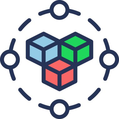 Modül simgesinin vektör çizimi