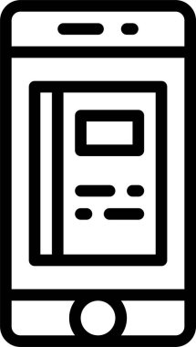 telefon rehberi vektör simgesi.