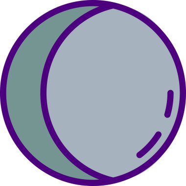 Süzülen Dev Ay 'ın vektör çizimi