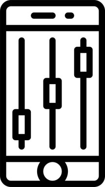 Ayarlar simgesi, basit vektör illüstrasyonu 