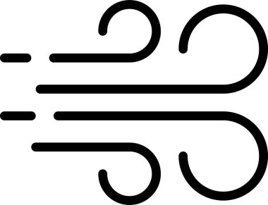 Rüzgar simgesi, vektör illüstrasyonu