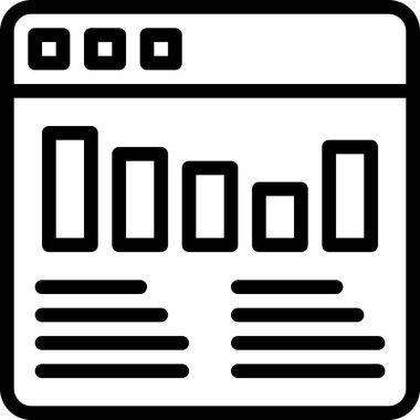 Beyaz arkaplanda basit vektör simgesi