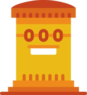 Beyaz arkaplan üzerindeki kutu simgesinin vektör illüstrasyonu