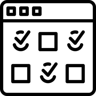 Tarayıcı simgesi, bilim ve teknoloji çizgisi vektör simgesi.