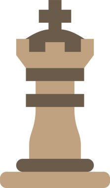 Satranç. Web simgesi basit illüstrasyon