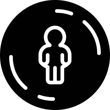 İnsan Web simgesinin vektör illüstrasyonu 