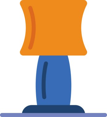 Işık arkaplanda düz bir lamba simgesi  