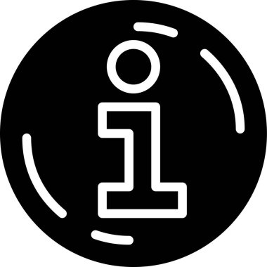 Bilgi Kurulu Web simgesi basit illüstrasyon