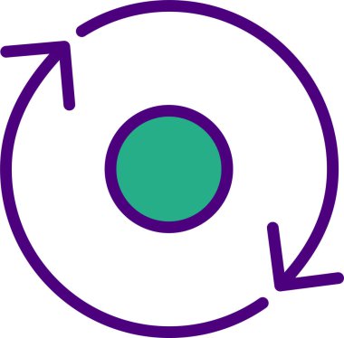 Gezegenin yörüngesinin vektör çizimi