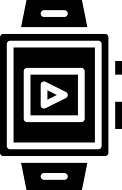 Video simgesi, basit vektör illüstrasyonu 