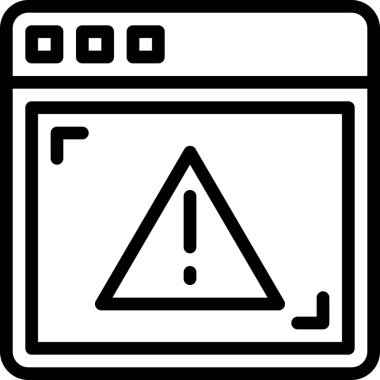 Tarayıcı simgesi, bilim ve teknoloji çizgisi vektör simgesi.