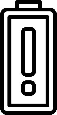 pil simgesi, vektör illüstrasyonu