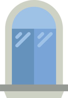 pencere simgesi, vektör illüstrasyonu