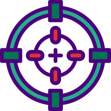 Hedef simgesi, basit vektör illüstrasyonu 