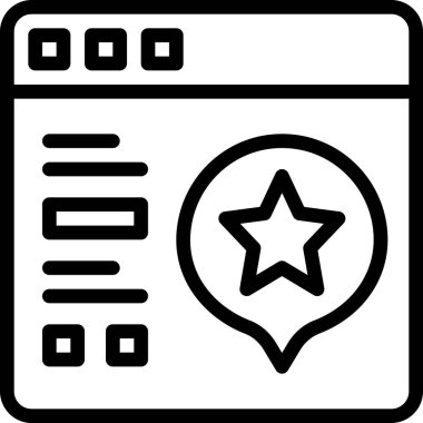 Sohbet simgesi, basit vektör illüstrasyonu 