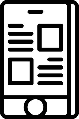 Sohbet simgesi, basit vektör illüstrasyonu 