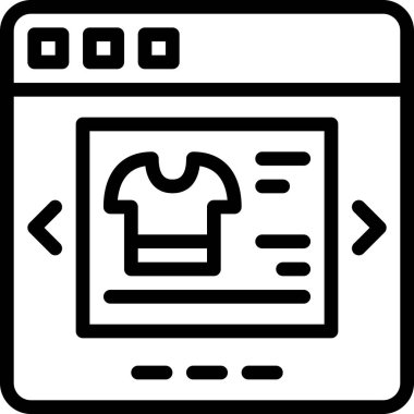 alışveriş ve ödeme çizgisi vektör simgesi.