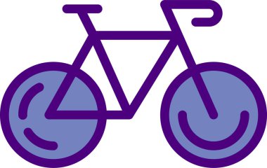 Bisiklet. Web simgesi basit illüstrasyon 