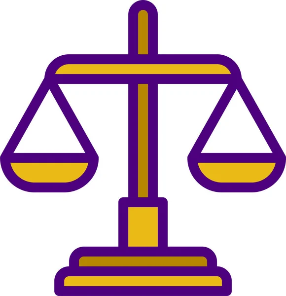 Simbolo Giustizia Illustrazione Vettoriale — Vettoriale Stock