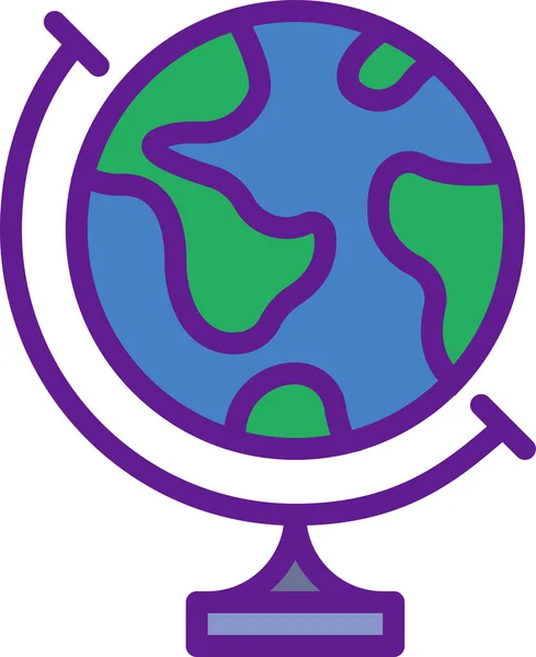 Globus Web Symbol Einfache Vektorillustration — Stockvektor