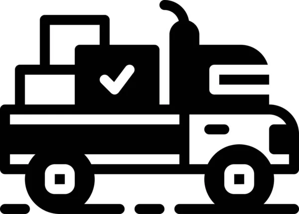 Ícone Caminhão Entrega Ilustração Vetorial Simples —  Vetores de Stock