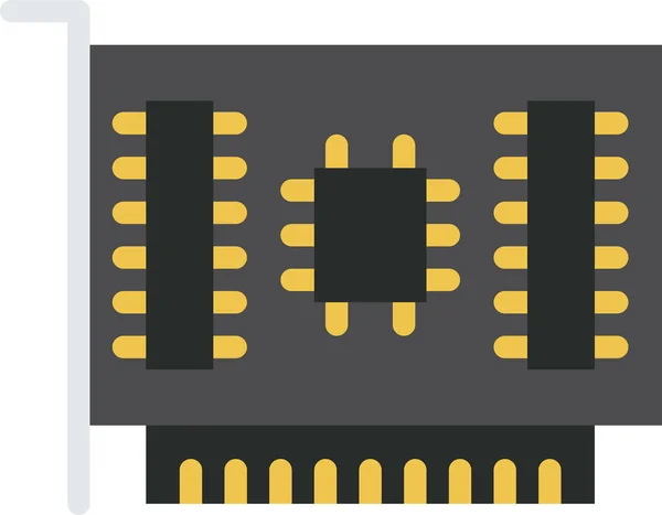 Carte Circuit Imprimé Icône Vectorielle — Image vectorielle